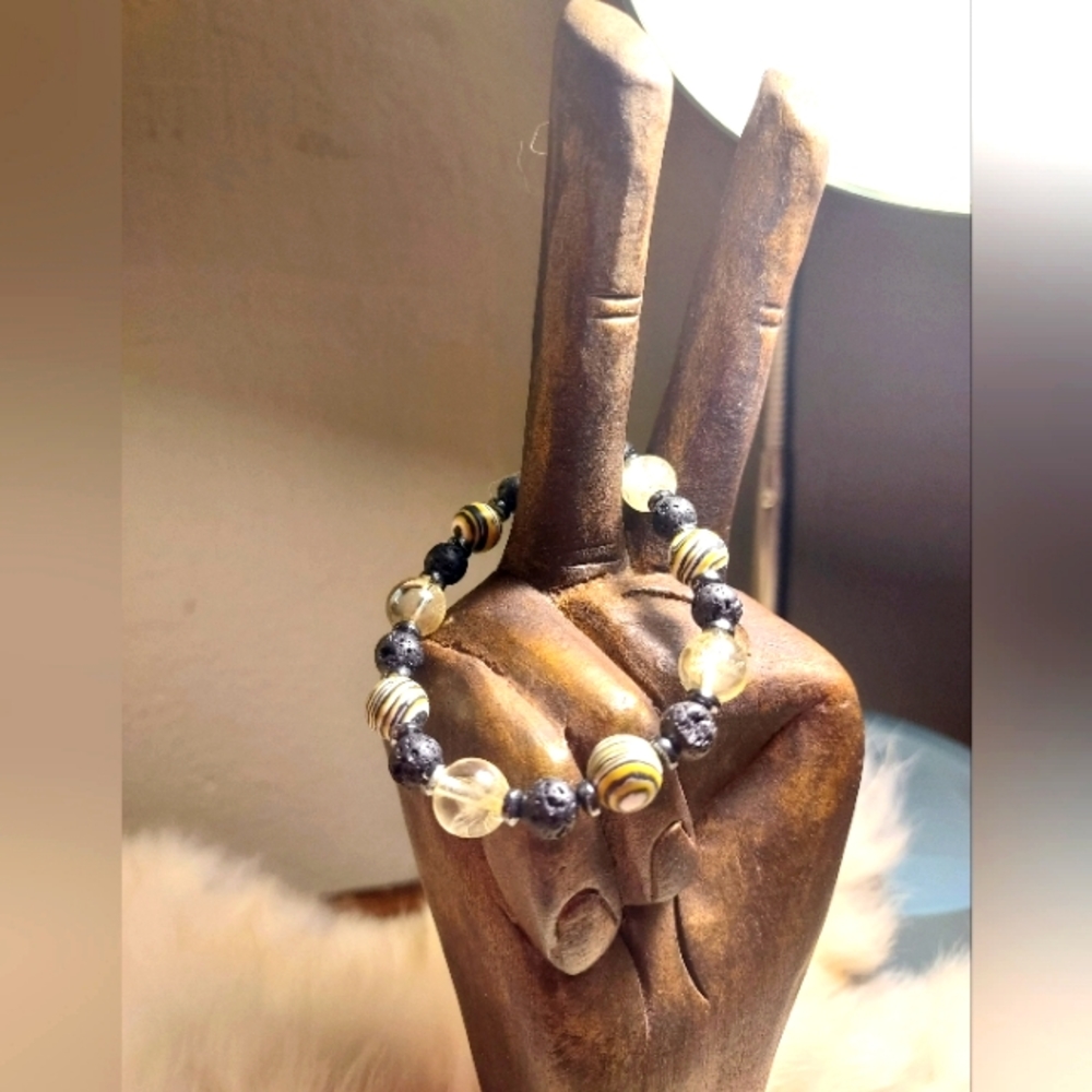 Handmade crystal bracelet